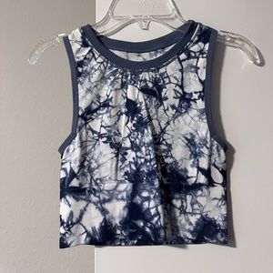Tie-Dye Cropped Workout Top